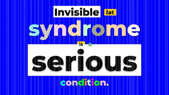 Dynamic text animation reveals an important health message akin to a gym motivation quote template