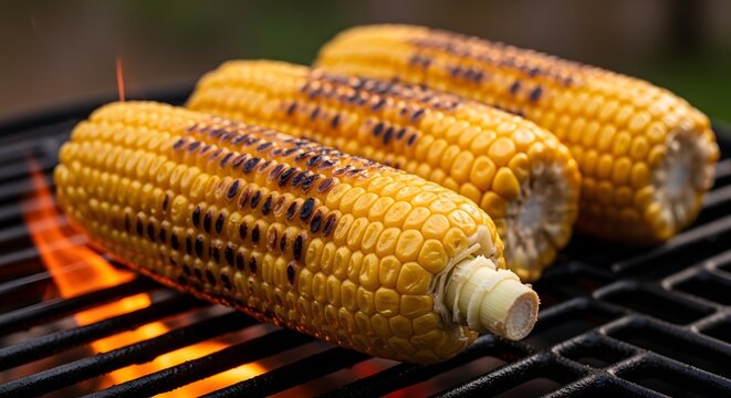 Grilled corn on the cob for a delicious labor day BBQ celebration