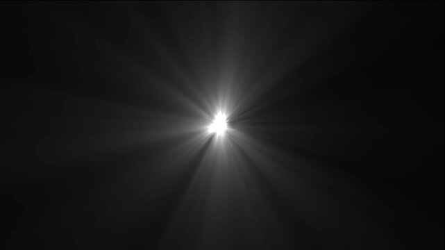 Glowing light , shiny, bright, flare footage Isolated light rays animation. bright light rays effect overlay Animation cc light rays .sun effect on black screen cc light 4k video animation.