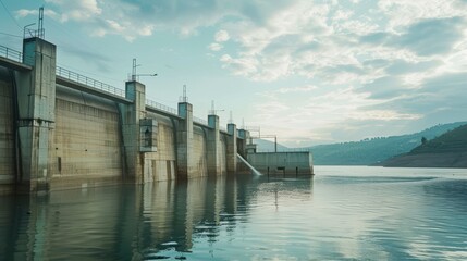 Hoheikyo dam in jozankei, hokkaido, japan creating energy