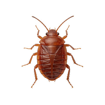 Brown Cockroach Insect Top View