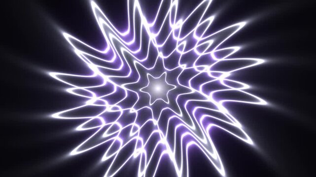 Celestial Bloom Cosmic Floral Abstract Background Seamless Loop