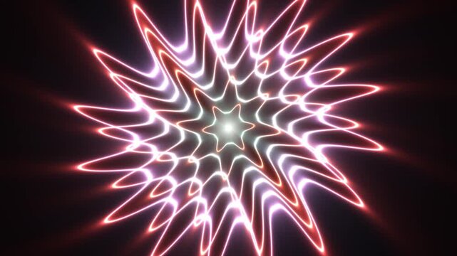 Celestial Bloom Cosmic Floral Abstract Background Seamless Loop