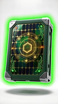 Levitating Rugged Smart Agricultural Field Battery Module with Bioluminescent Crop-Circuit Traces and Holographic Quality Certification Seal
