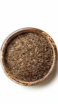 The displays a clear glass jar with a metal lid, containing sprouting seeds. The seeds appear to be in an early stage of growth, with small shoots emerging from the seed's surface.