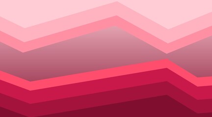 Elegant abstract background featuring soft zigzag layers in delicate pink, rose, and berry tones. A minimalist geometric vector design that offers a feminine and sophisticated aesthetic touch. © Want2x