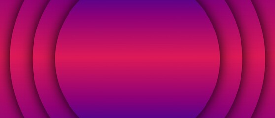 Vibrant Pink and Purple Gradient Background with Layered Circular Cutout Design