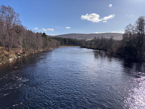 View along the River Dee near Ballater
