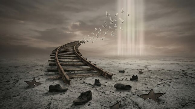 Surreal And Somber Metaphor For The Holocaust Memory