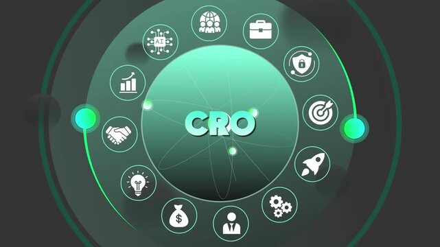 Conversion Rate Optimization C R O Concept with Business and Symbols business optimization marketing strategy