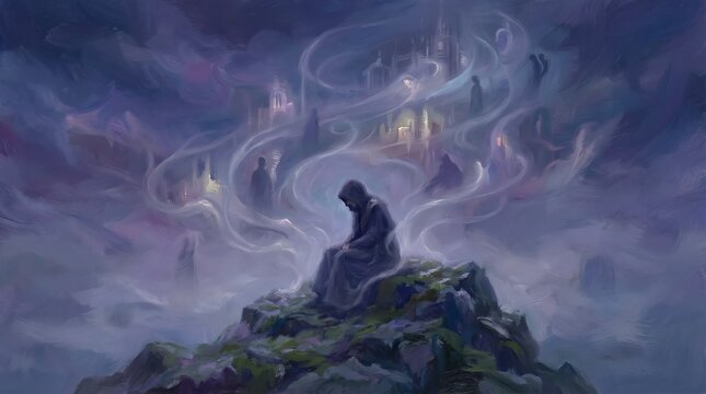 Surreal Cassandra Surrounded By Whispers Of The Future