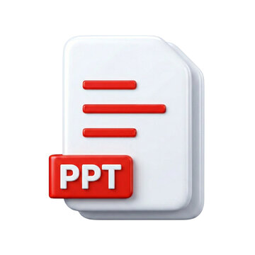 Professional PPT presentation file icon for business and education