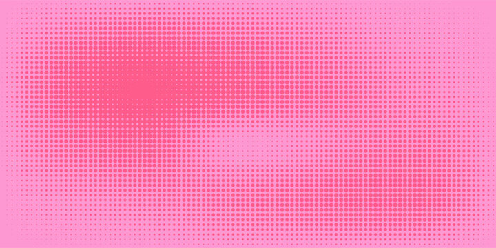 Bright pink magenta pop art background with halftone in retro comic style, vector illustration HD eps10