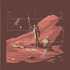 Human Life on Surface of Planet Mars © Anjali