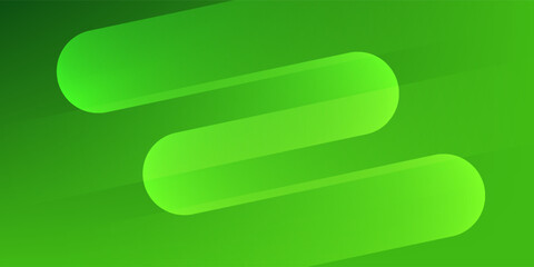 Obraz premium Modern Abstract Green Gradient Geometric Background with Dynamic Shapes