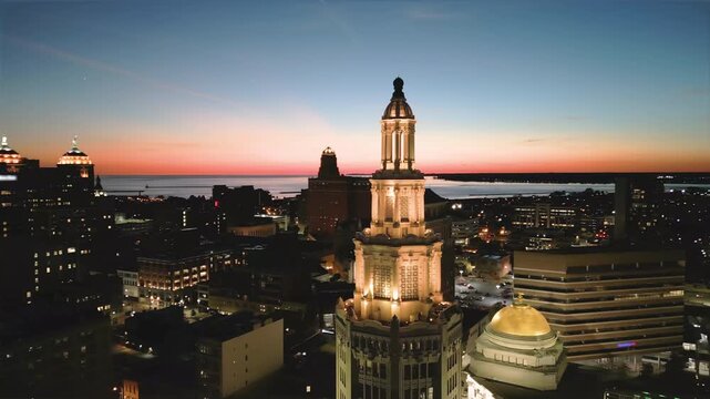 Buffalo, New York, USA Downtown Cityscape
