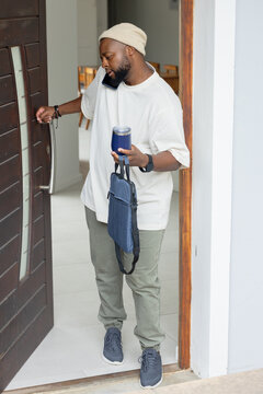 Male consultant presenting summary, outline, translations, checklist, pricing, trends at desk