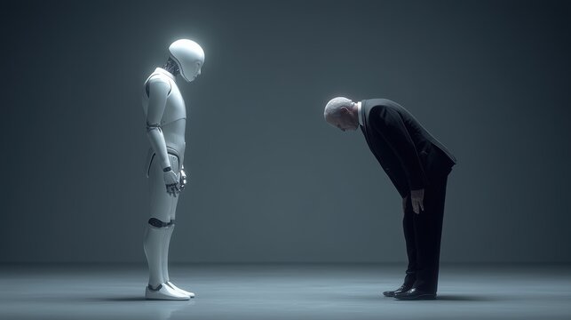 AGI alignment and safety concept, human deference to advanced AI