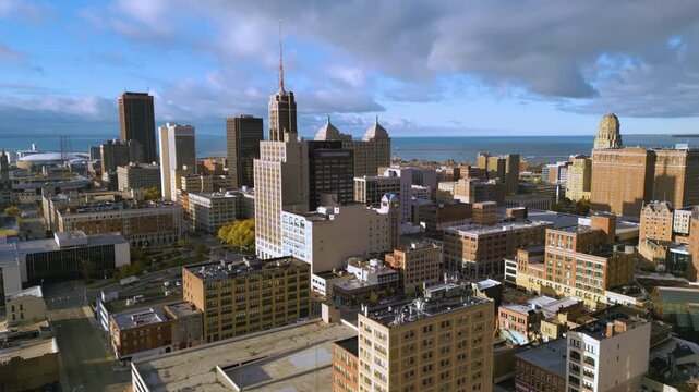 Buffalo, New York, USA Downtown Skyline