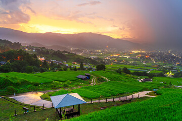 Obasute, Nagano, Japan Rice Terraces