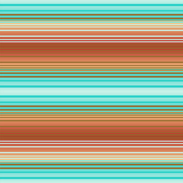 Colorful southwestern stripes pattern. Vector western Mexican serape stripes line design seamless pattern. Ethnic geometric pattern use for fabric, textile, home decoration elements, upholstery, etc.
