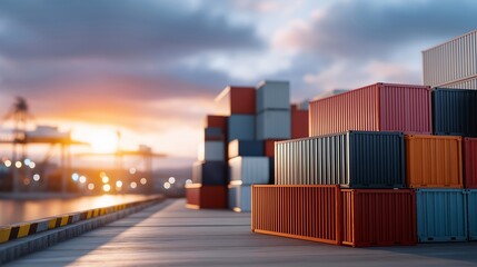 Fototapeta premium Blockchain logistics developer implementing transparent shipment tracking system for food supply chain, perfect for blockchain logistics technology, supply chain transparency, food tracking, modern