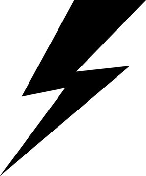 Lightning electric power vector  icon logo design element. Energy and thunder electricity symbol concept. Flash bolt sign Power fast speed isolated on transparent background