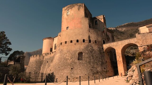 Medieval Pandone Castle in Venafro, Isernia, Molise, Italy