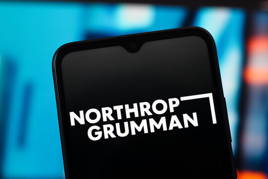 In this photo illustration, the Northrop Grumman Corporation logo is seen displayed on a smartphone screen.