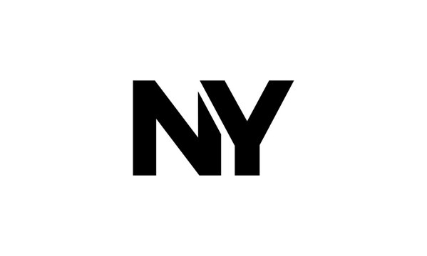 NY initial letters logo or NY monogram