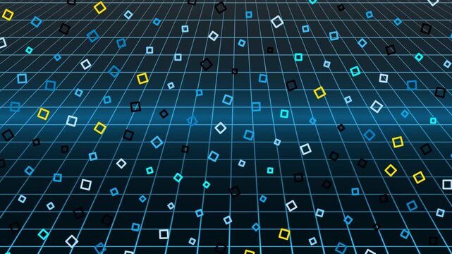 Exploring Digital Grid Patterns in Modern Visual Scene