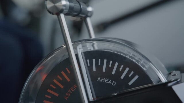 Navigating a large coast guard ship controls