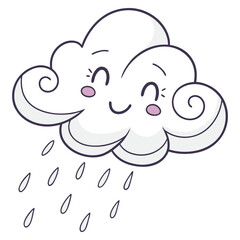 Obraz premium A cute funny cartoon dog and a smiling man running with a baby elephant and a toy mouse in a playful book illustration vector character design