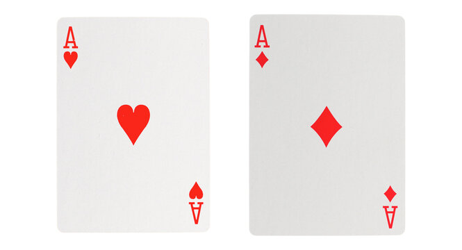 Isolated Ace of Diamonds playing card, gambling or poker symbol, game and luck concept Png