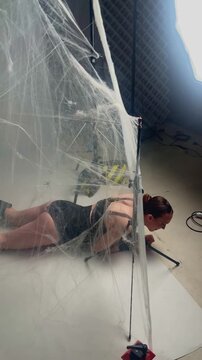 Behind the Scenes of a Gothic Spider Photoshoot