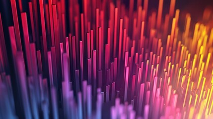 Abstract colorful geometric shapes with depth of field for backgrounds