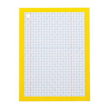 A blurred grid pattern surrounded by a bright yellow border on a white background.