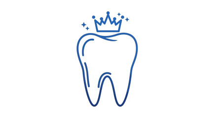 Obraz premium Dental Royalty: A Regal Symbol of Healthy Smiles and Oral Care Excellence