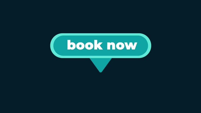 Minimalist notification animation for a confirmation message book now