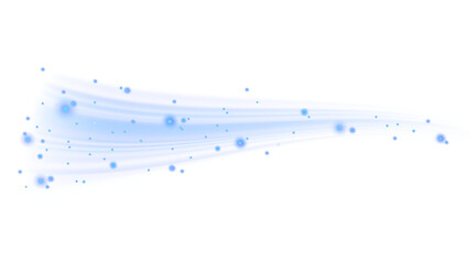 magic glowing light trails with sparkling fairy dust and abstract motion waves © background ghost 