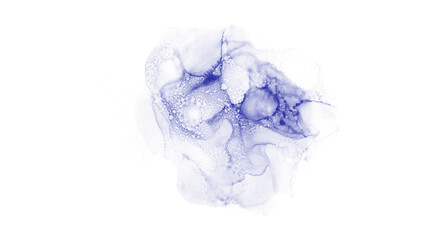 deep blue fluid marble alcohol ink texture © background ghost 