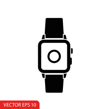 Smartwatch device with square face.