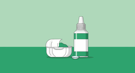 Eye Care Essentials: Contact Lenses, Solution, And Cleaning Case For Visual Wellbeing