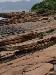 Natural Slate Rock Shore, geological, environmental