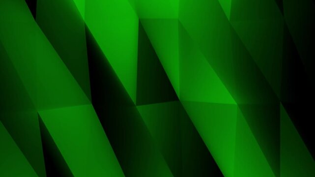 Dark green low poly geometric background