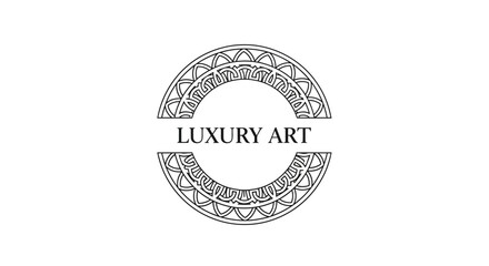 Luxury Art Logo Design Elements. © LAILATUS