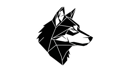 Fototapeta premium Geometric Wolf Head Illustration Design.