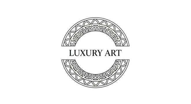 Luxury Art Logo Design Elements.