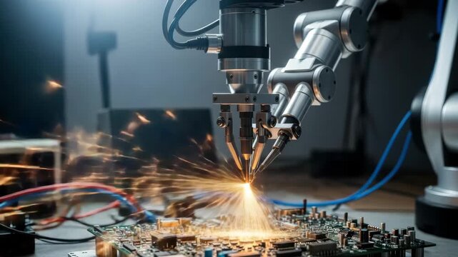 Robotic arm welding circuit board manufacturing technology