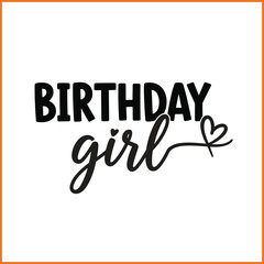 Obraz premium Birthday Girl Princess Crown Logo, Royal Queen Tiara Vector Illustration, Cute Kids Party Graphic Design